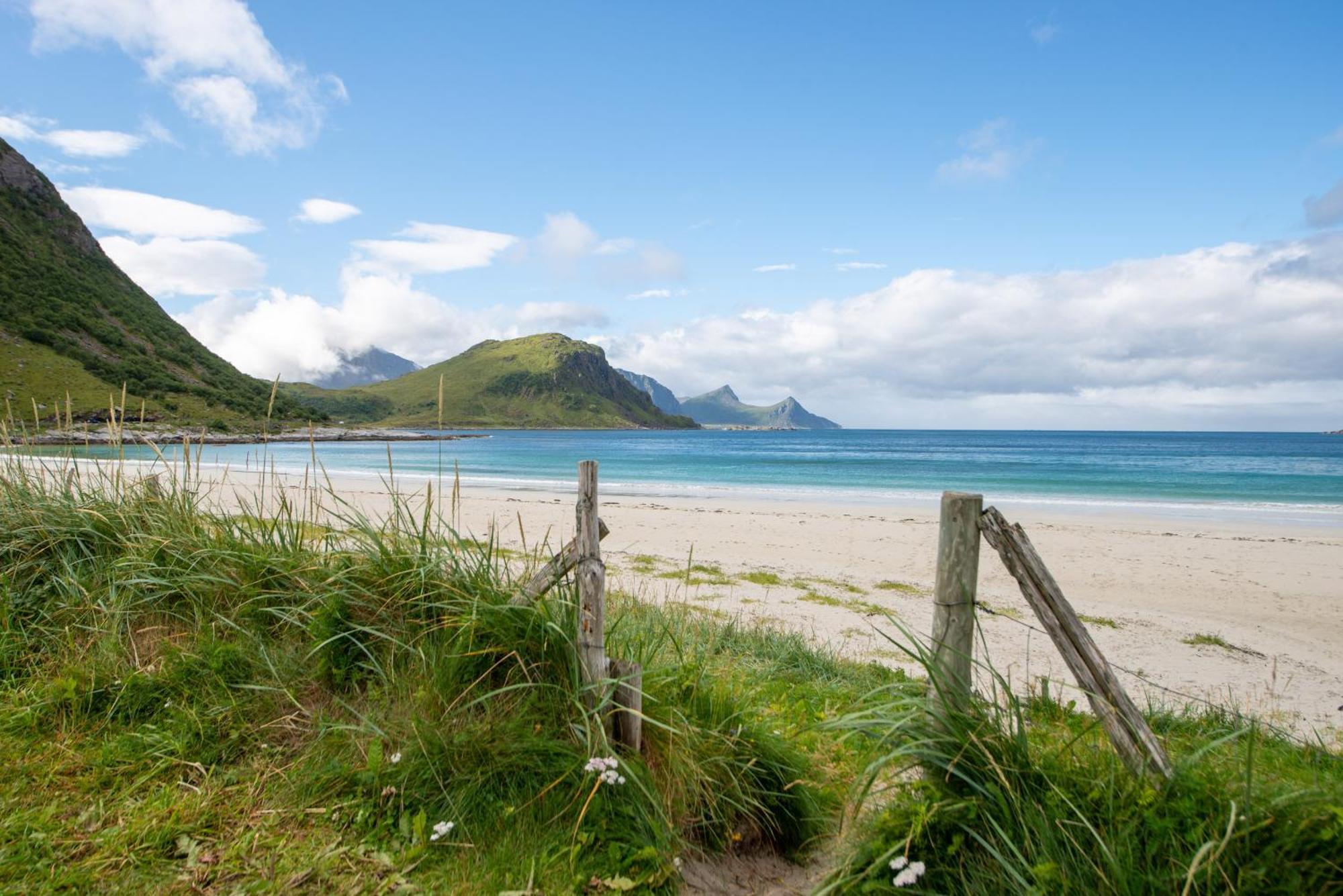 Haukland Beach Panorama Offersoya Exterior foto